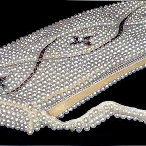 ⭐️ VINTAGE Beaded Pearl Handbag ⭐️ Evening Wear & Cocktail Attire